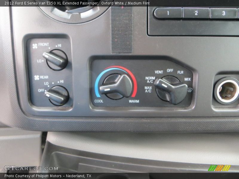 Oxford White / Medium Flint 2012 Ford E Series Van E350 XL Extended Passenger