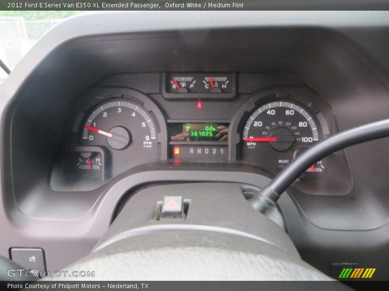 Oxford White / Medium Flint 2012 Ford E Series Van E350 XL Extended Passenger