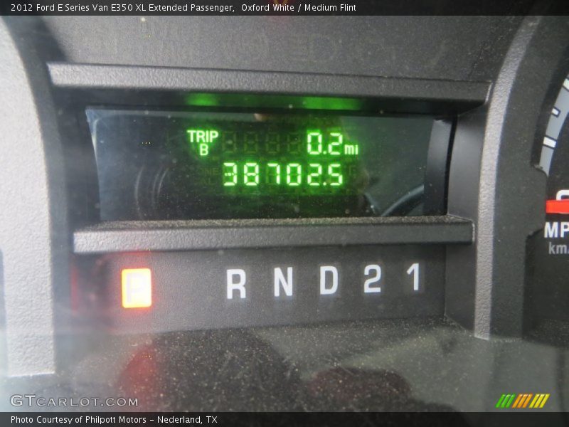 Oxford White / Medium Flint 2012 Ford E Series Van E350 XL Extended Passenger