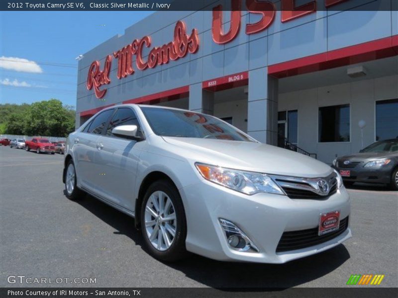 Classic Silver Metallic / Ivory 2012 Toyota Camry SE V6