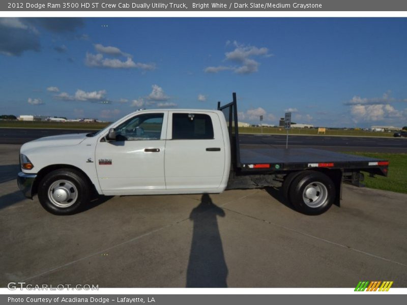 Bright White / Dark Slate/Medium Graystone 2012 Dodge Ram 3500 HD ST Crew Cab Dually Utility Truck