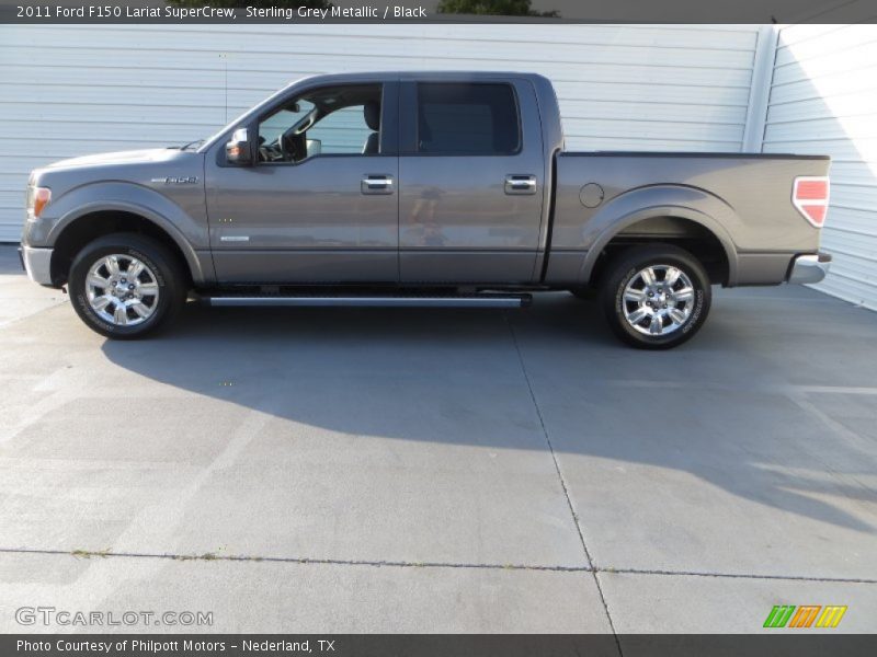 Sterling Grey Metallic / Black 2011 Ford F150 Lariat SuperCrew