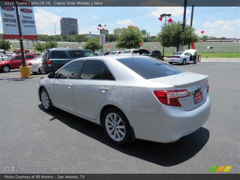 Classic Silver Metallic / Ivory 2012 Toyota Camry SE V6