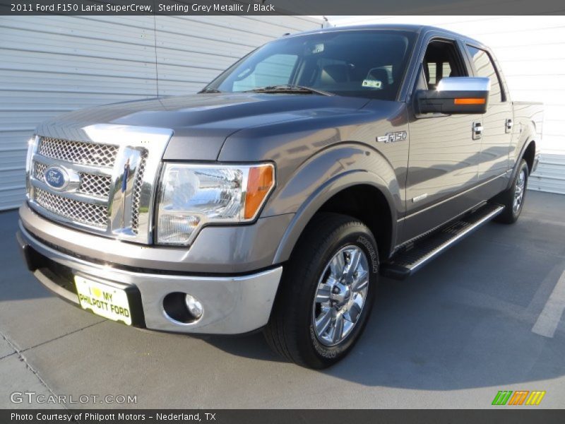 Sterling Grey Metallic / Black 2011 Ford F150 Lariat SuperCrew