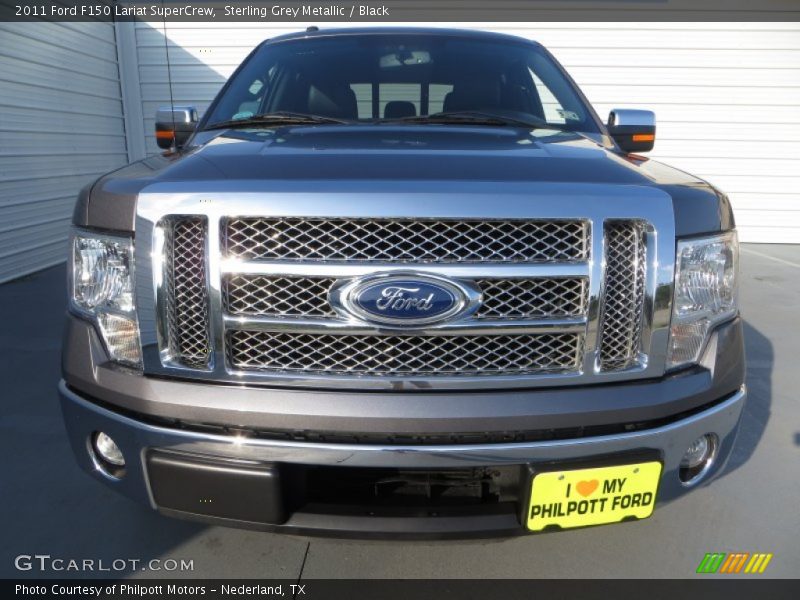 Sterling Grey Metallic / Black 2011 Ford F150 Lariat SuperCrew