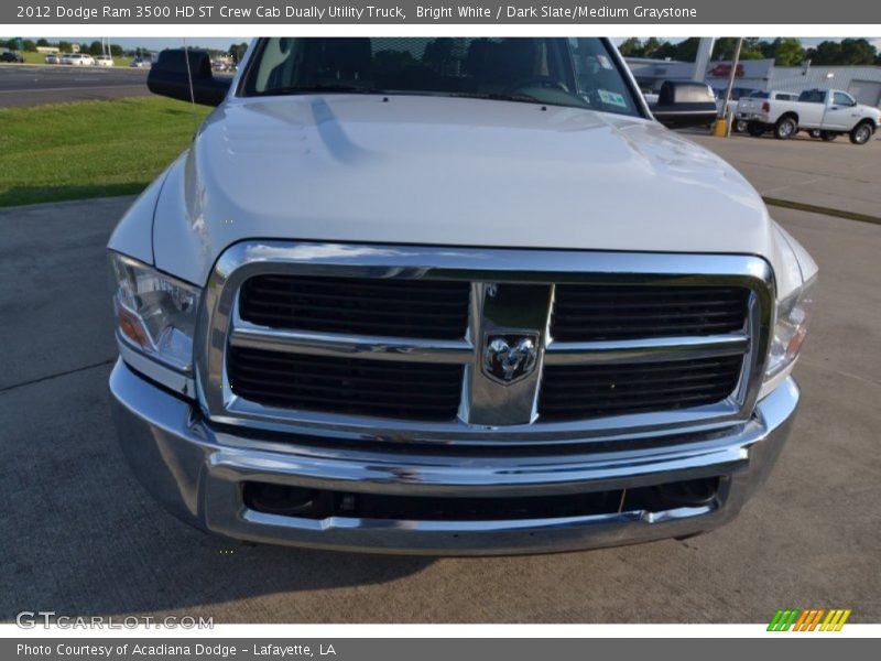 Bright White / Dark Slate/Medium Graystone 2012 Dodge Ram 3500 HD ST Crew Cab Dually Utility Truck