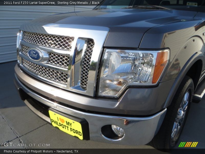 Sterling Grey Metallic / Black 2011 Ford F150 Lariat SuperCrew