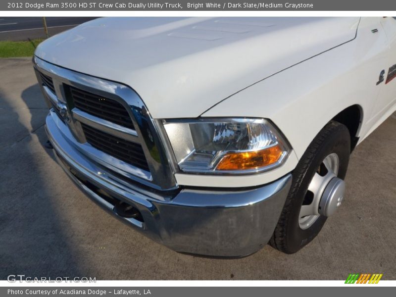 Bright White / Dark Slate/Medium Graystone 2012 Dodge Ram 3500 HD ST Crew Cab Dually Utility Truck