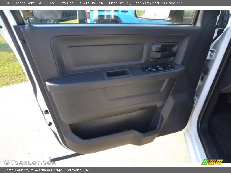 Bright White / Dark Slate/Medium Graystone 2012 Dodge Ram 3500 HD ST Crew Cab Dually Utility Truck
