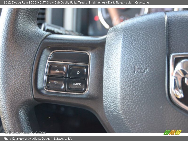 Bright White / Dark Slate/Medium Graystone 2012 Dodge Ram 3500 HD ST Crew Cab Dually Utility Truck