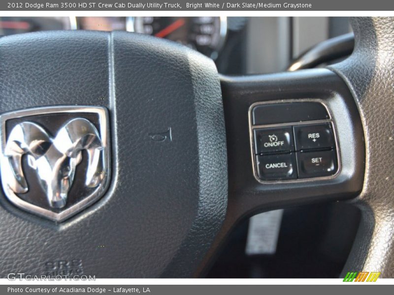 Bright White / Dark Slate/Medium Graystone 2012 Dodge Ram 3500 HD ST Crew Cab Dually Utility Truck