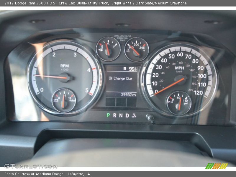 Bright White / Dark Slate/Medium Graystone 2012 Dodge Ram 3500 HD ST Crew Cab Dually Utility Truck