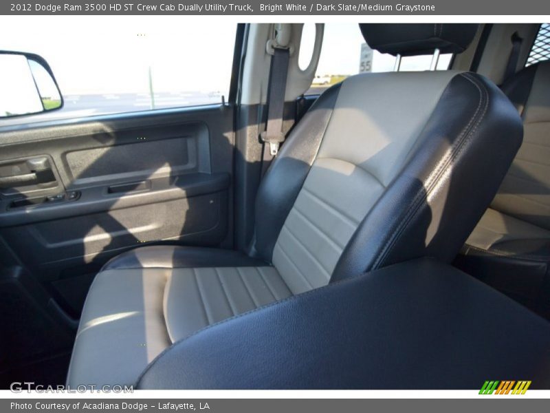 Bright White / Dark Slate/Medium Graystone 2012 Dodge Ram 3500 HD ST Crew Cab Dually Utility Truck