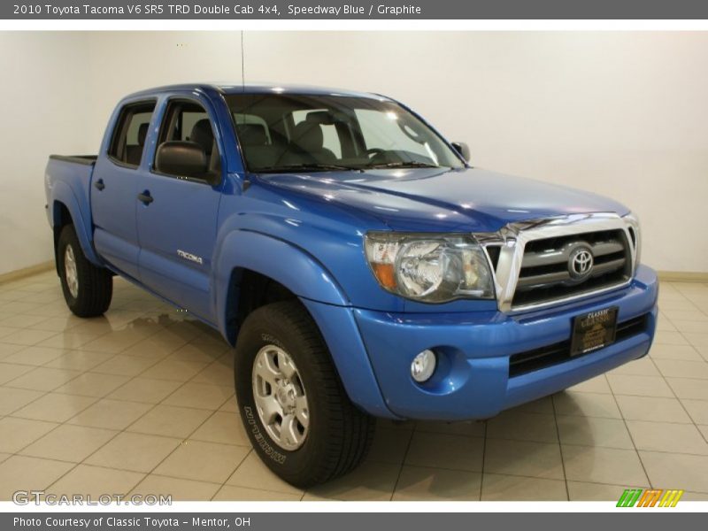 Speedway Blue / Graphite 2010 Toyota Tacoma V6 SR5 TRD Double Cab 4x4