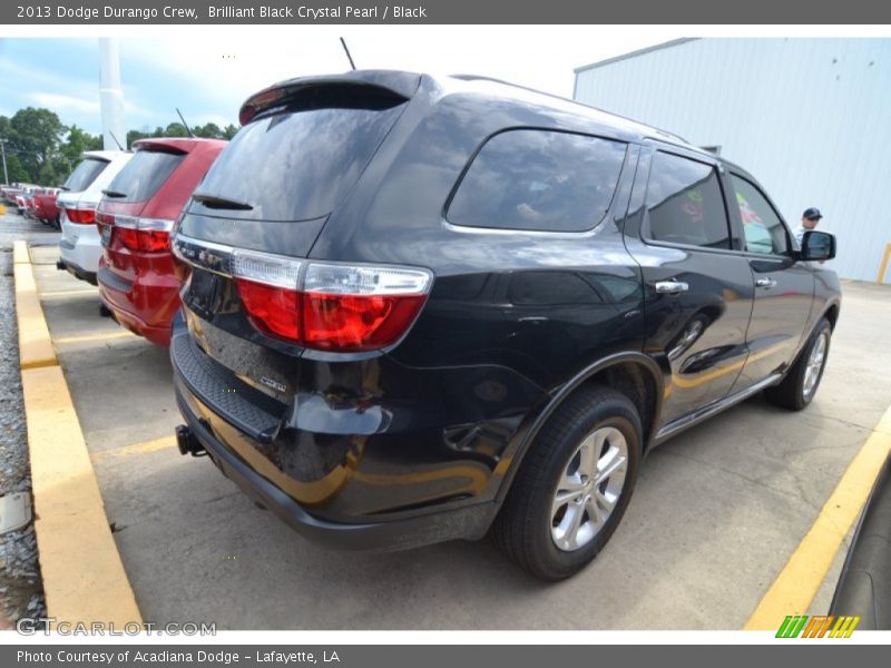 Brilliant Black Crystal Pearl / Black 2013 Dodge Durango Crew