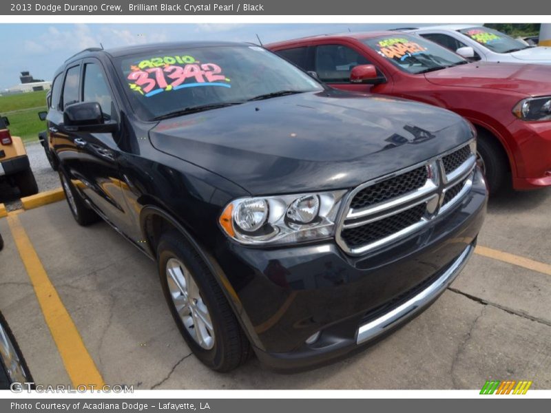 Brilliant Black Crystal Pearl / Black 2013 Dodge Durango Crew