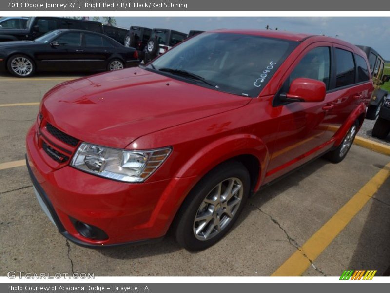 Bright Red / R/T Black/Red Stitching 2013 Dodge Journey R/T