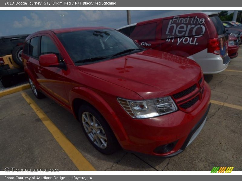 Bright Red / R/T Black/Red Stitching 2013 Dodge Journey R/T
