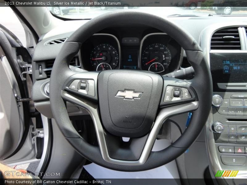 Silver Ice Metallic / Jet Black/Titanium 2013 Chevrolet Malibu LS