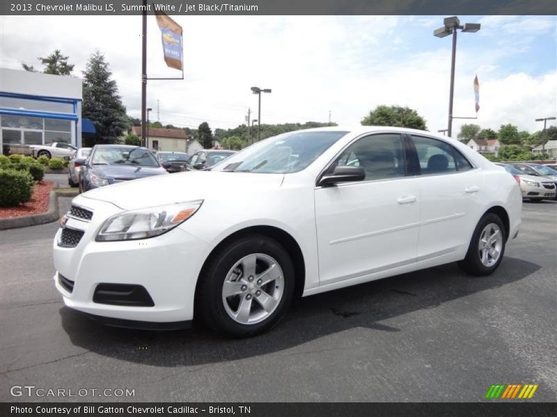 Summit White / Jet Black/Titanium 2013 Chevrolet Malibu LS
