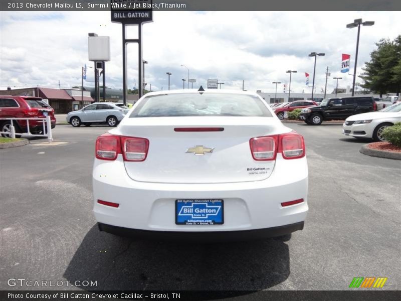 Summit White / Jet Black/Titanium 2013 Chevrolet Malibu LS