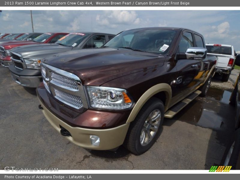 Western Brown Pearl / Canyon Brown/Light Frost Beige 2013 Ram 1500 Laramie Longhorn Crew Cab 4x4