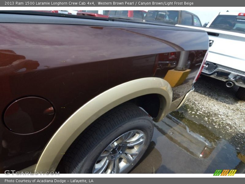 Western Brown Pearl / Canyon Brown/Light Frost Beige 2013 Ram 1500 Laramie Longhorn Crew Cab 4x4