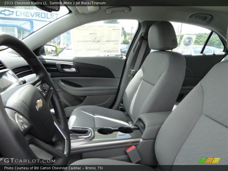 Summit White / Jet Black/Titanium 2013 Chevrolet Malibu LS
