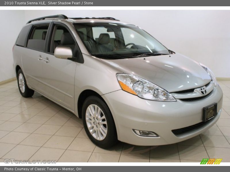 Silver Shadow Pearl / Stone 2010 Toyota Sienna XLE