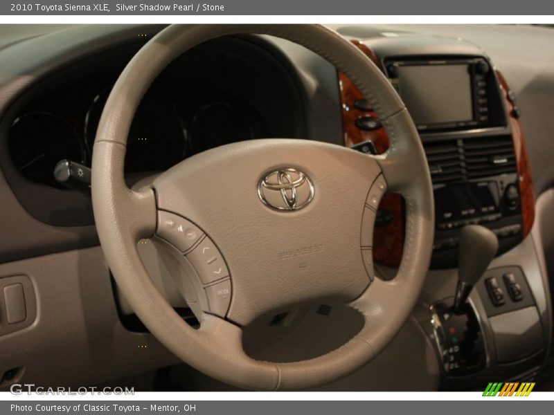 Silver Shadow Pearl / Stone 2010 Toyota Sienna XLE