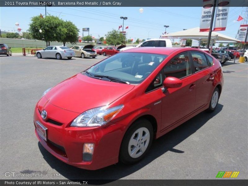 Barcelona Red Metallic / Dark Gray 2011 Toyota Prius Hybrid II