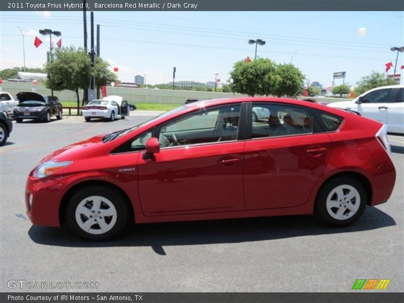 Barcelona Red Metallic / Dark Gray 2011 Toyota Prius Hybrid II