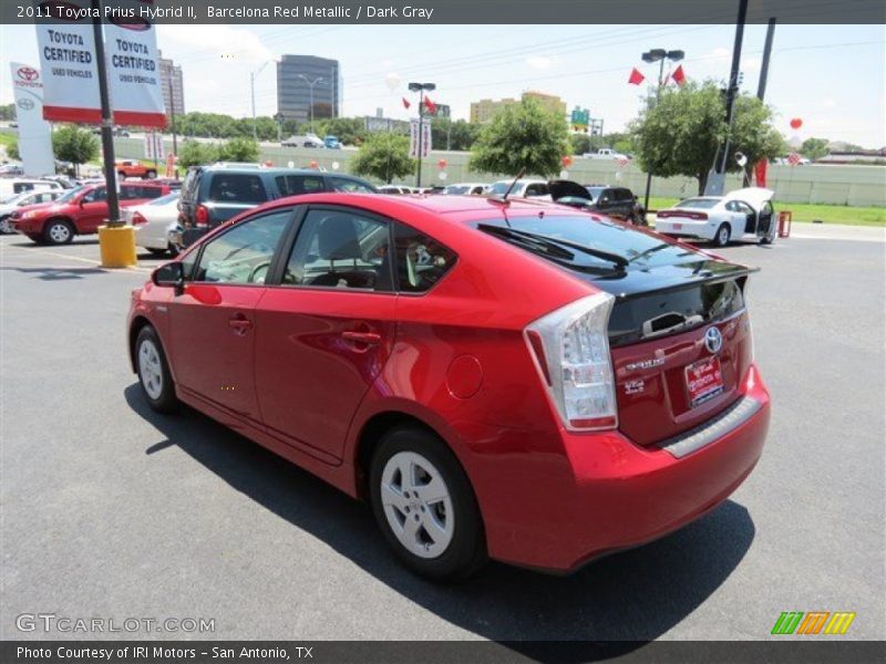 Barcelona Red Metallic / Dark Gray 2011 Toyota Prius Hybrid II