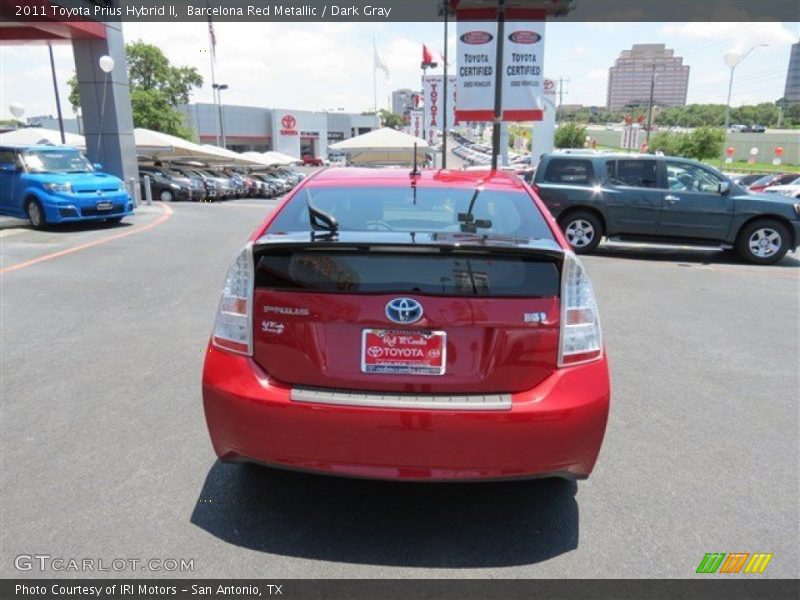 Barcelona Red Metallic / Dark Gray 2011 Toyota Prius Hybrid II