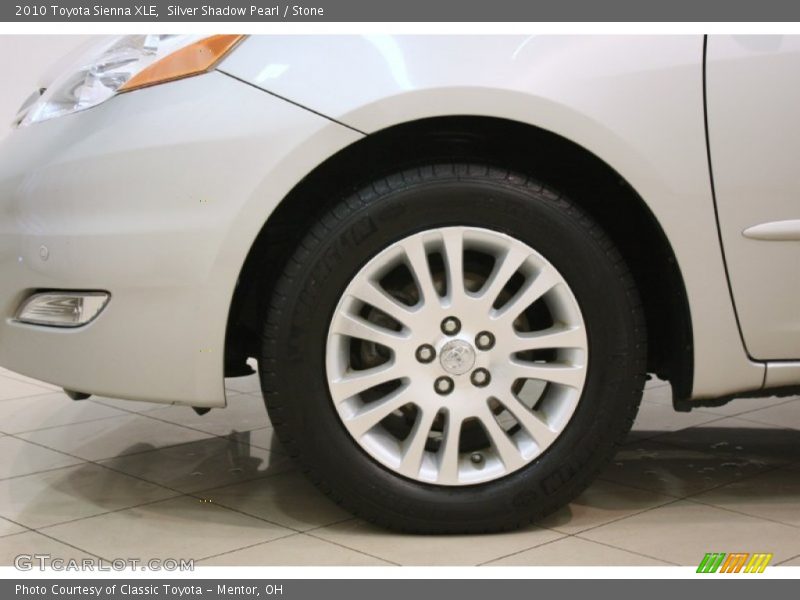 Silver Shadow Pearl / Stone 2010 Toyota Sienna XLE