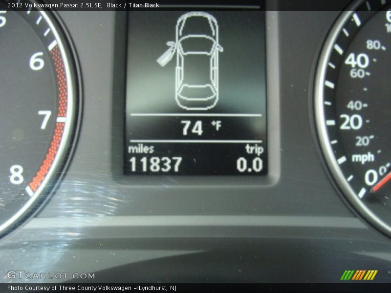 Black / Titan Black 2012 Volkswagen Passat 2.5L SE
