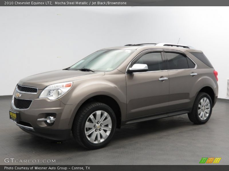 Mocha Steel Metallic / Jet Black/Brownstone 2010 Chevrolet Equinox LTZ
