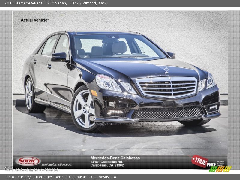 Black / Almond/Black 2011 Mercedes-Benz E 350 Sedan