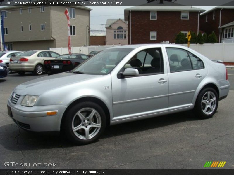 Reflex Silver Metallic / Grey 2003 Volkswagen Jetta GLS 1.8T Sedan