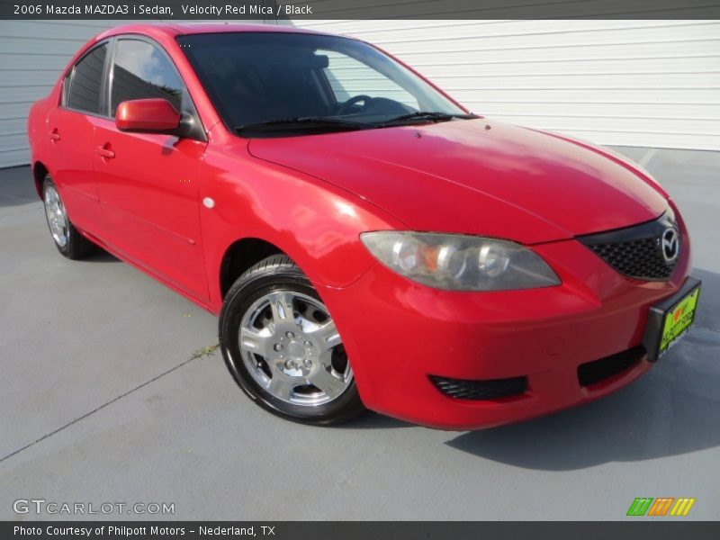 Velocity Red Mica / Black 2006 Mazda MAZDA3 i Sedan