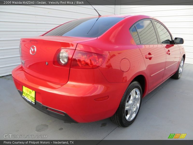 Velocity Red Mica / Black 2006 Mazda MAZDA3 i Sedan