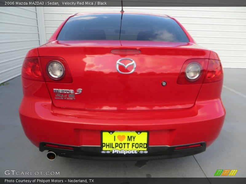 Velocity Red Mica / Black 2006 Mazda MAZDA3 i Sedan
