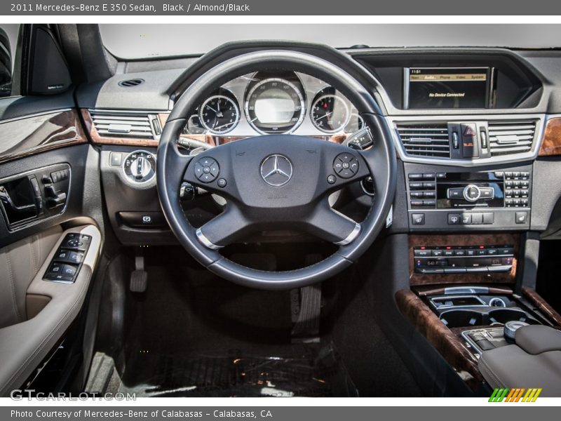 Black / Almond/Black 2011 Mercedes-Benz E 350 Sedan