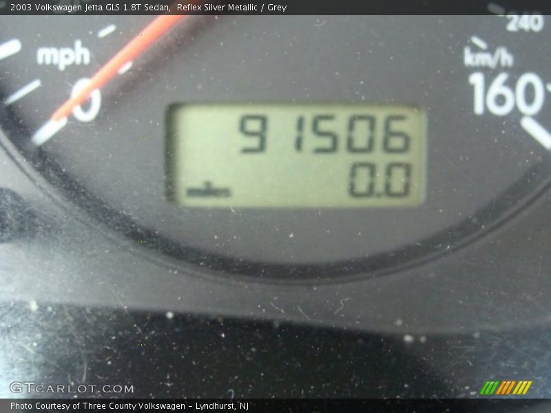 Reflex Silver Metallic / Grey 2003 Volkswagen Jetta GLS 1.8T Sedan