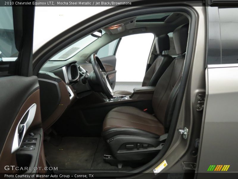 Mocha Steel Metallic / Jet Black/Brownstone 2010 Chevrolet Equinox LTZ
