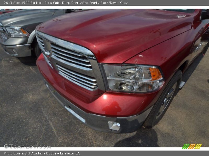 Deep Cherry Red Pearl / Black/Diesel Gray 2013 Ram 1500 Big Horn Crew Cab