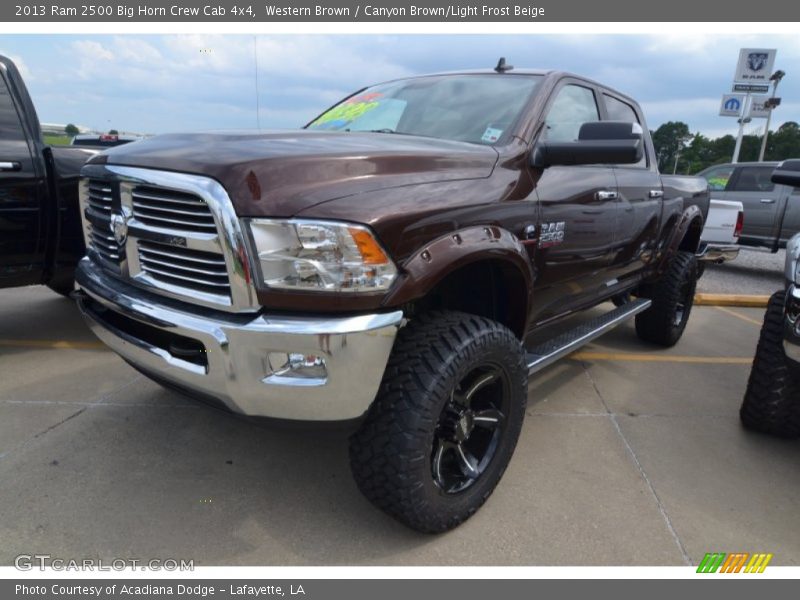 Western Brown / Canyon Brown/Light Frost Beige 2013 Ram 2500 Big Horn Crew Cab 4x4