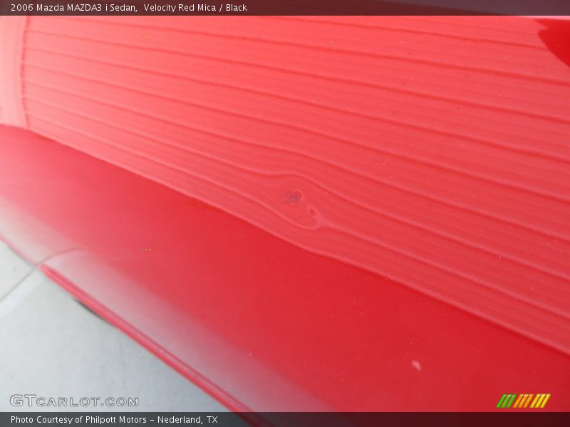 Velocity Red Mica / Black 2006 Mazda MAZDA3 i Sedan