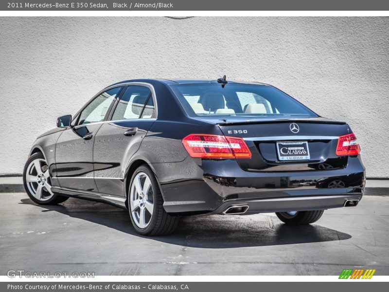 Black / Almond/Black 2011 Mercedes-Benz E 350 Sedan