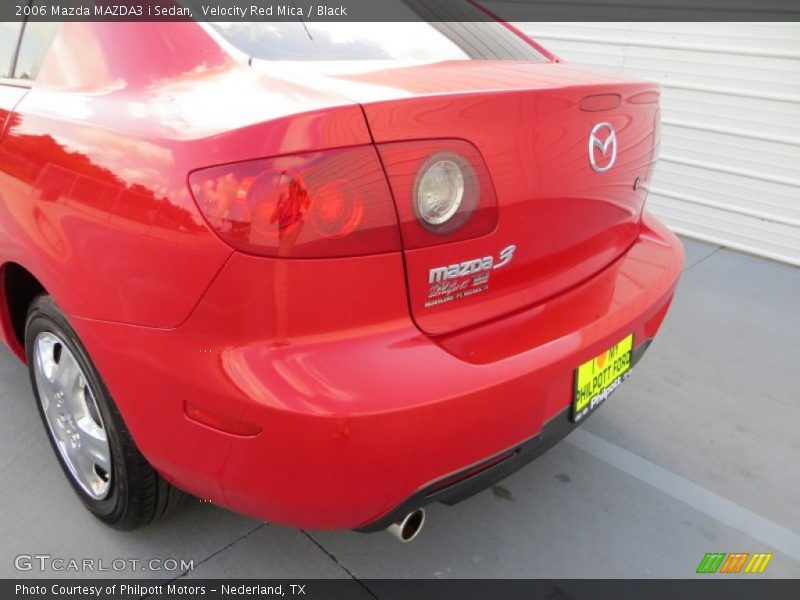 Velocity Red Mica / Black 2006 Mazda MAZDA3 i Sedan